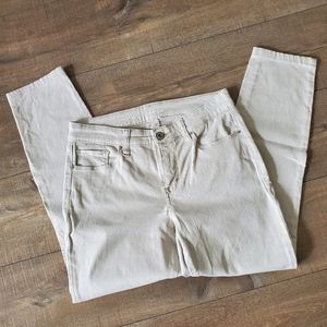 Style & Co Women's Curvy-Fit Skinny Jeans Tan Size 4